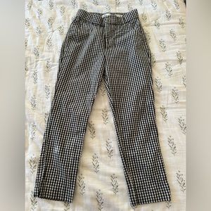 Hollister Gingham Stretch Crop Taper Pant